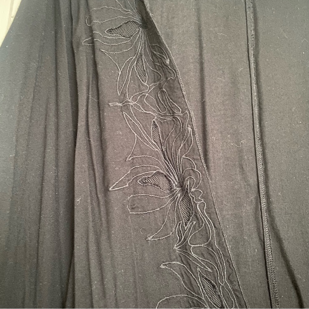 Roxy Black Tassel Fringe Swim Coverup - Picture 4 of 5